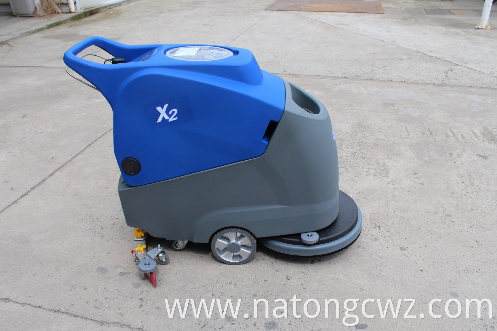 Commercial robot industrial electric floor scrubber